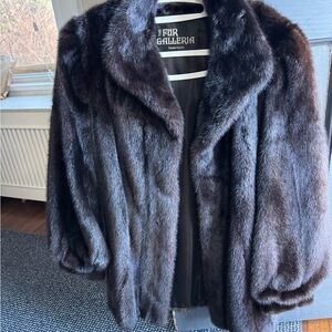Luxurious Deep Brown Teddy Jacket with Plush Fur and Classic Design